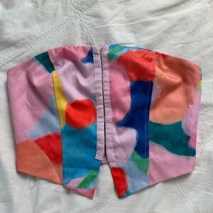 Princess Polly multi color corset top size 2